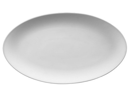 Bisque Stoneware Organic Oval Platter (Case of 4)