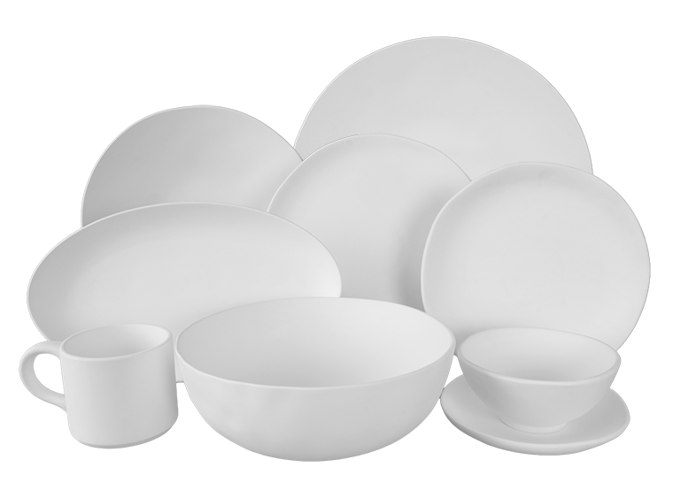 Bisque Stoneware XL Organic Serving Bowl (Case of 2)