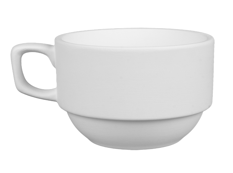 Bisque Stoneware Stackable Mug (Case of 6)