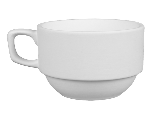 Bisque Stoneware Stackable Mug (Case of 6)