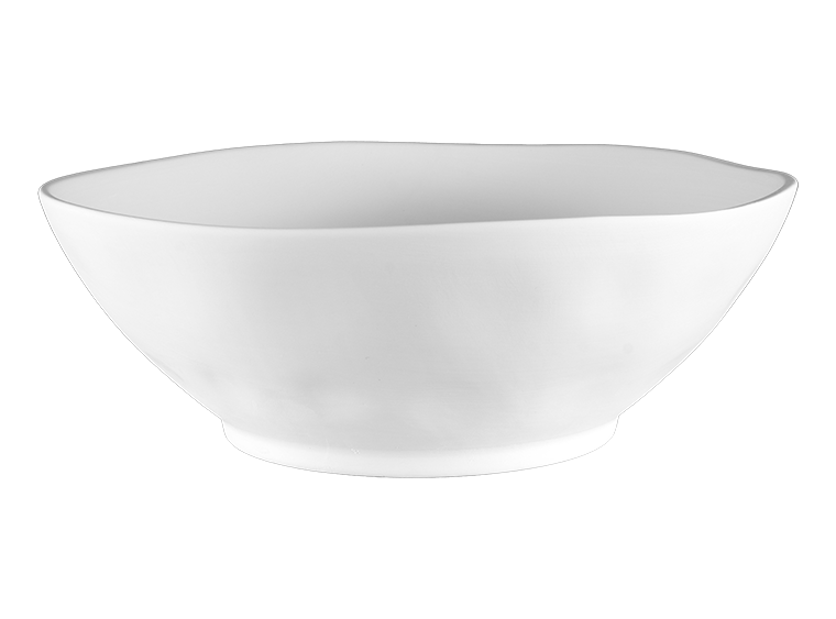 Bisque Stoneware Ashley Low Bowl (Case of 4)