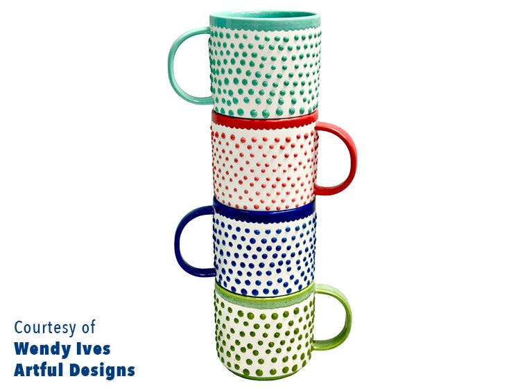 Bisque Stoneware Cooper Mug (Case of 4)