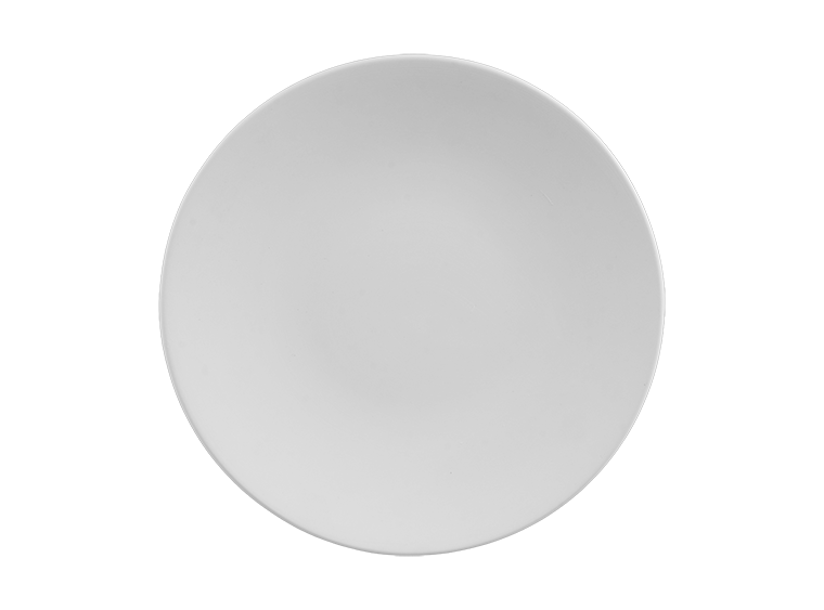 Bisque Stoneware Willow Bread Plate (Case of 6)
