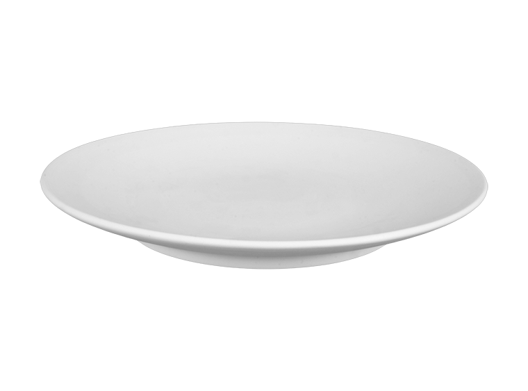 Bisque Stoneware Willow Bread Plate (Case of 6)