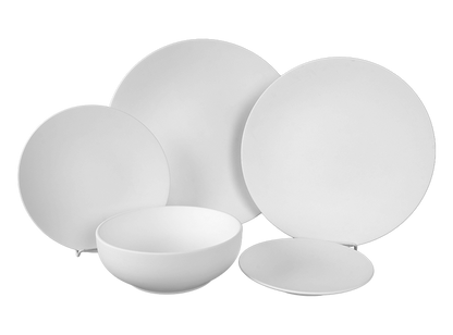 Bisque Stoneware Willow Bread Plate (Case of 6)
