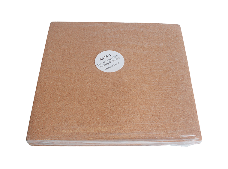 Self-Adhesive Cork Backing - 8" Square (Case of 12)