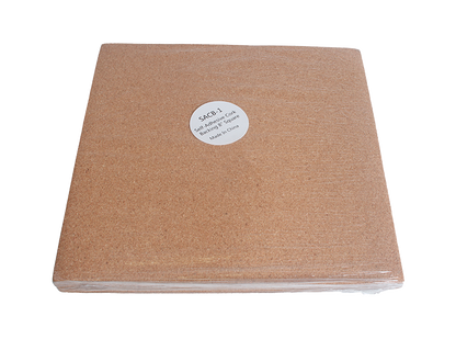 Self-Adhesive Cork Backing - 8" Square (Case of 12)