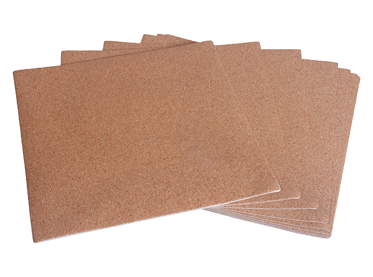Self-Adhesive Cork Backing - 6" Square (Case of 12)