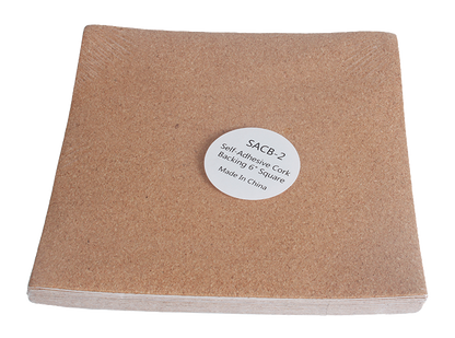 Self-Adhesive Cork Backing - 6" Square (Case of 12)