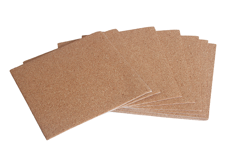 Self-Adhesive Cork Backing - 4.25" Square (Case of 12)