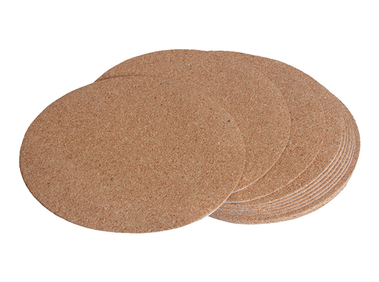 Self-Adhesive Cork Backing - 4.25" Circle (Case of 12)