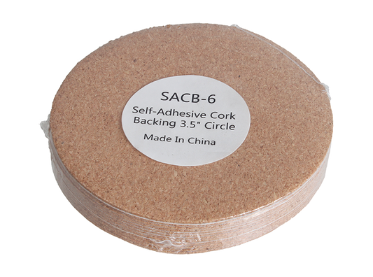 Self-Adhesive Cork Backing - 3.5" Circle (Case of 12)