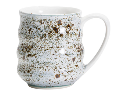 Bisque Stoneware Wavy Mug (Case of 6)
