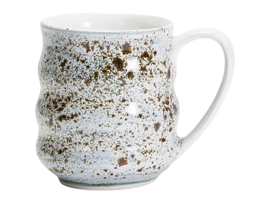 Bisque Stoneware Wavy Mug (Case of 6)