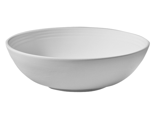 Bisque Stoneware Rimmed Bowl (Case of 6)