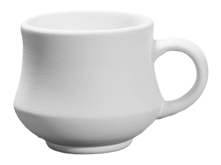 Bisque Stoneware Hippy Mug (Case of 6)