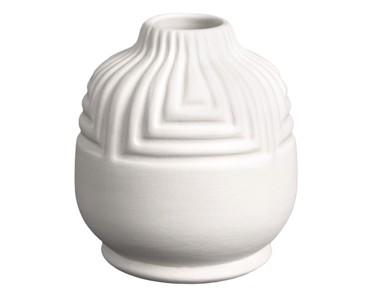 Bisque Stoneware Rounded Bud Vase (Case of 6)
