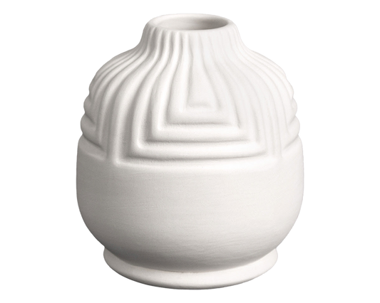 Bisque Stoneware Rounded Bud Vase (Case of 6)