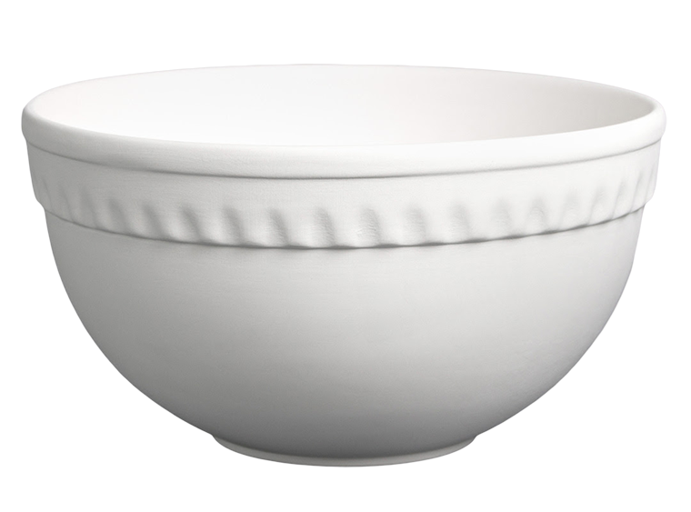 Bisque Stoneware Large Vintage Mixing Bowl (Case of 4)