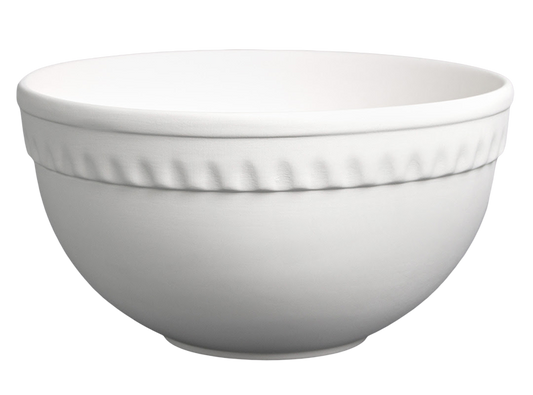 Bisque Stoneware Large Vintage Mixing Bowl (Case of 4)