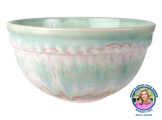 Bisque Stoneware Large Vintage Mixing Bowl (Case of 4)