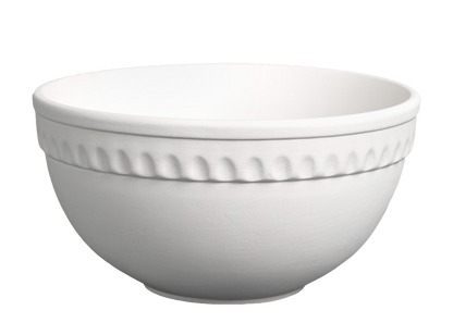 Bisque Stoneware Medium Vintage Mixing Bowl (Case of 6)