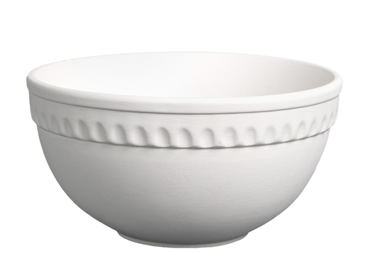 Bisque Stoneware Medium Vintage Mixing Bowl (Case of 6)