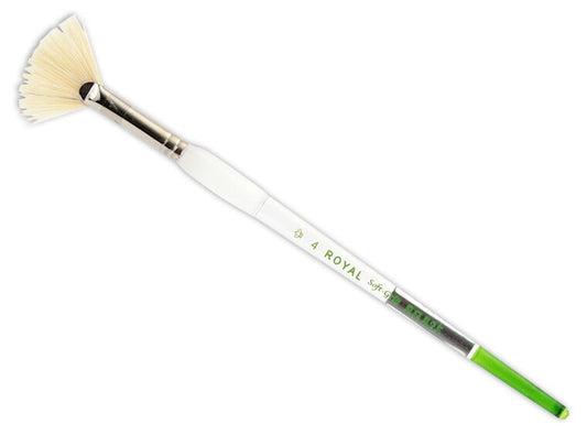Soft Grip Bristle Fan Brush (Case of 3)
