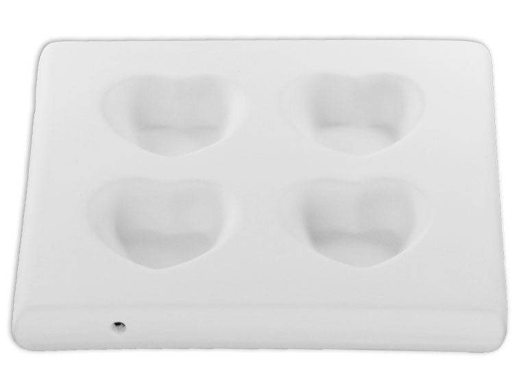 4 Piece Heart Cube Tray (Case of 1)
