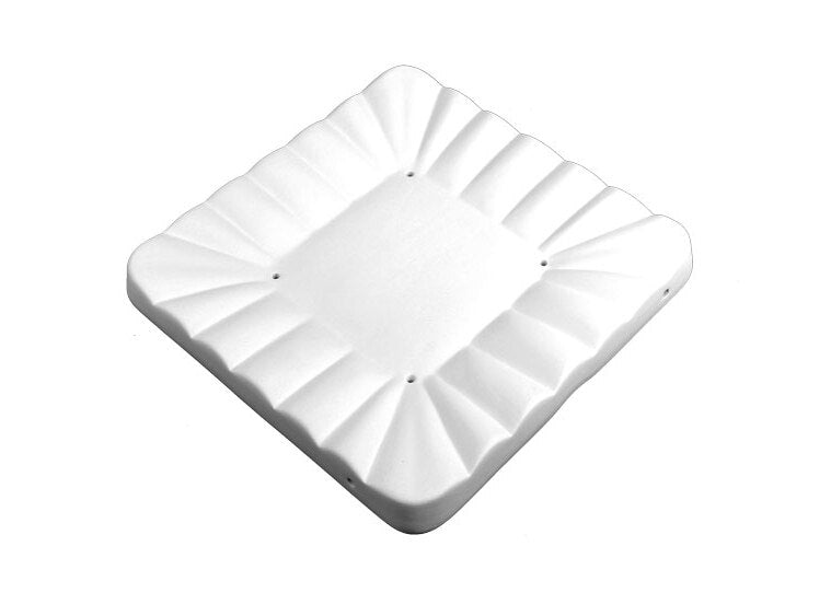 Small Rippled Square Plate Mold (Case of 1)