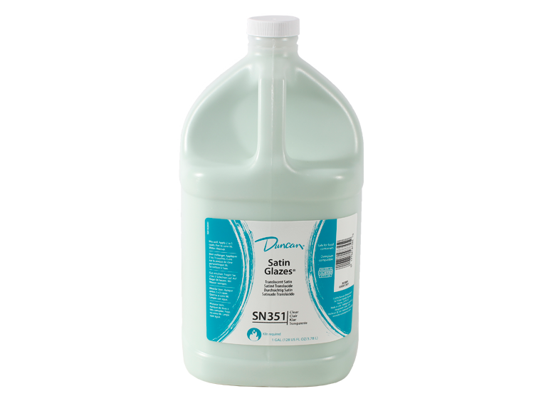 Clear Satin Brush-On Glaze - 1 Gallon (Case of 1)