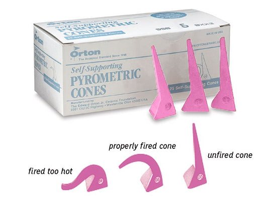 Stoneware Bisque Witness Cones - Cone 6 (Case of 1)