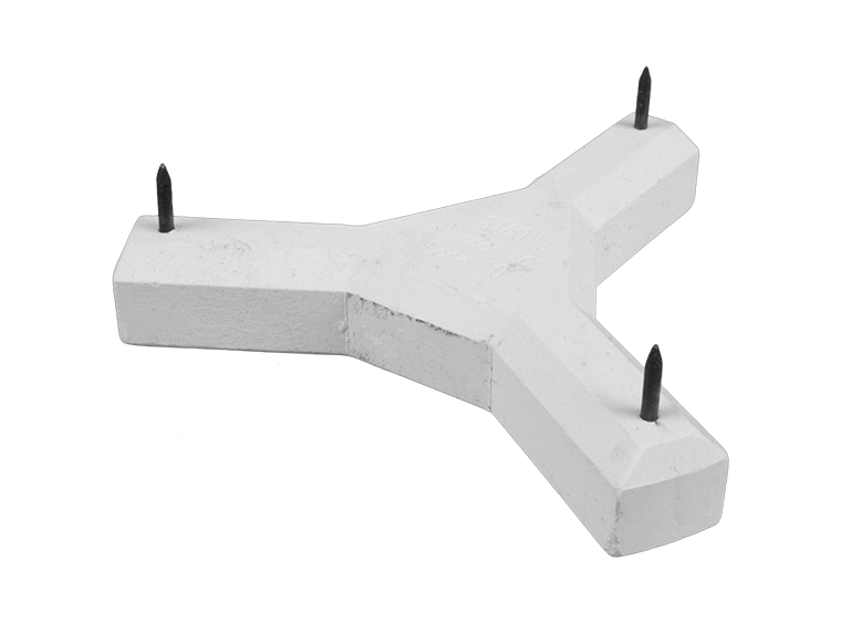 3 Point Trinity Stilt - 60mm/2.36" Point To Point (Case of 1)