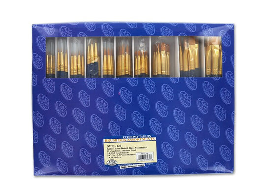 Box Gold Taklon Variety 120 PC (Case of 1)