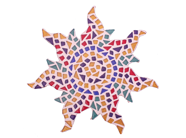 Mosaic Sun Plaque Kit (Case of 1)