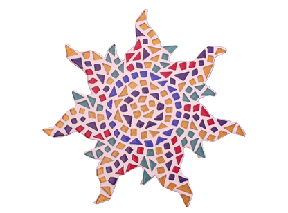 Mosaic Sun Plaque Kit (Case of 1)