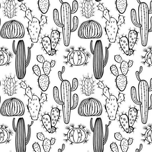 Cactus Underglaze Decal (Case of 1)