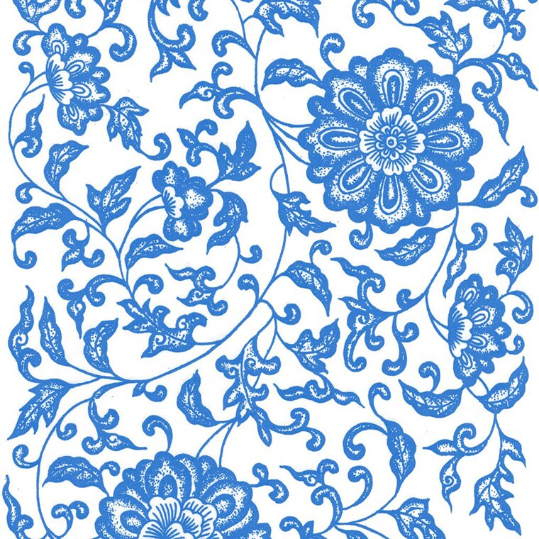 Blue Flower 07 Underglaze Decal (Case of 1)
