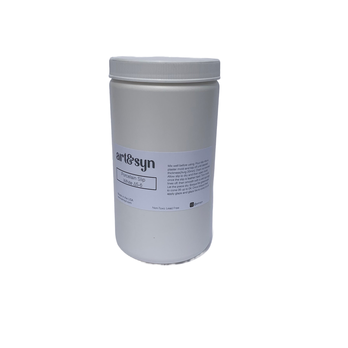 White Porcelain Slip Cone 5-6